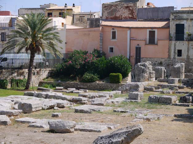 Temple of Apollo ruins in syracuse Temple of Apollo ruins in syracuse