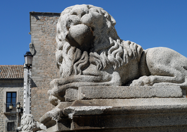 Lions at Avila Cathedral Lions at Avila Cathedral