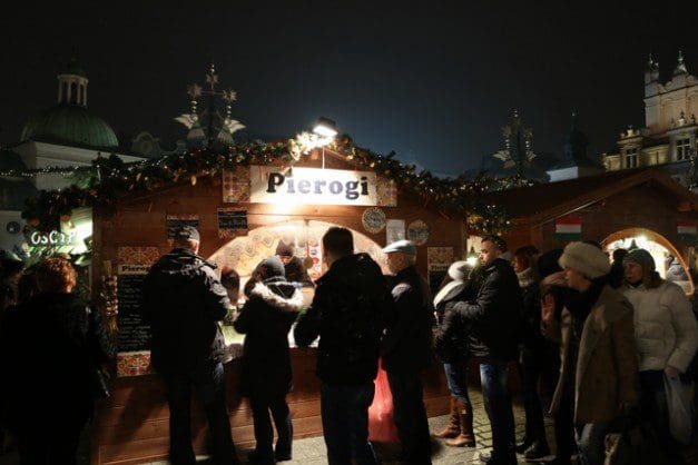 Poland Krakow Market Pierogi Poland Krakow Market Pierogi