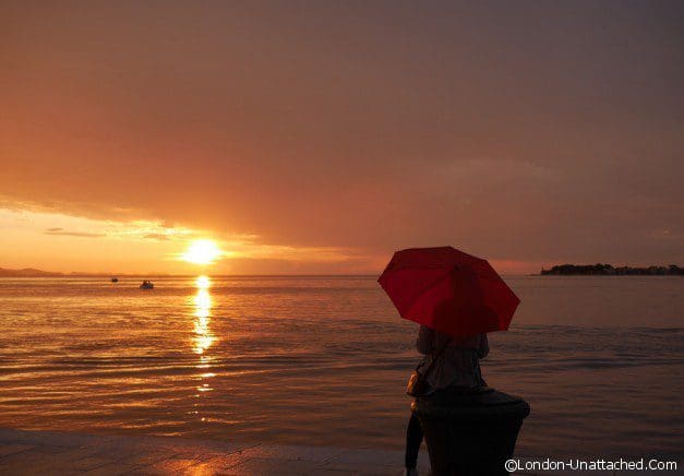 SUNSET IN THE RAIN ZADAR SUNSET IN THE RAIN ZADAR