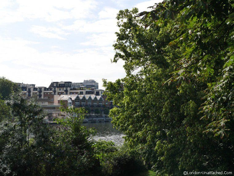 Kingston, from the river bank