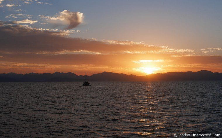 Sunrise leaving simi harbour Sunrise leaving simi harbour