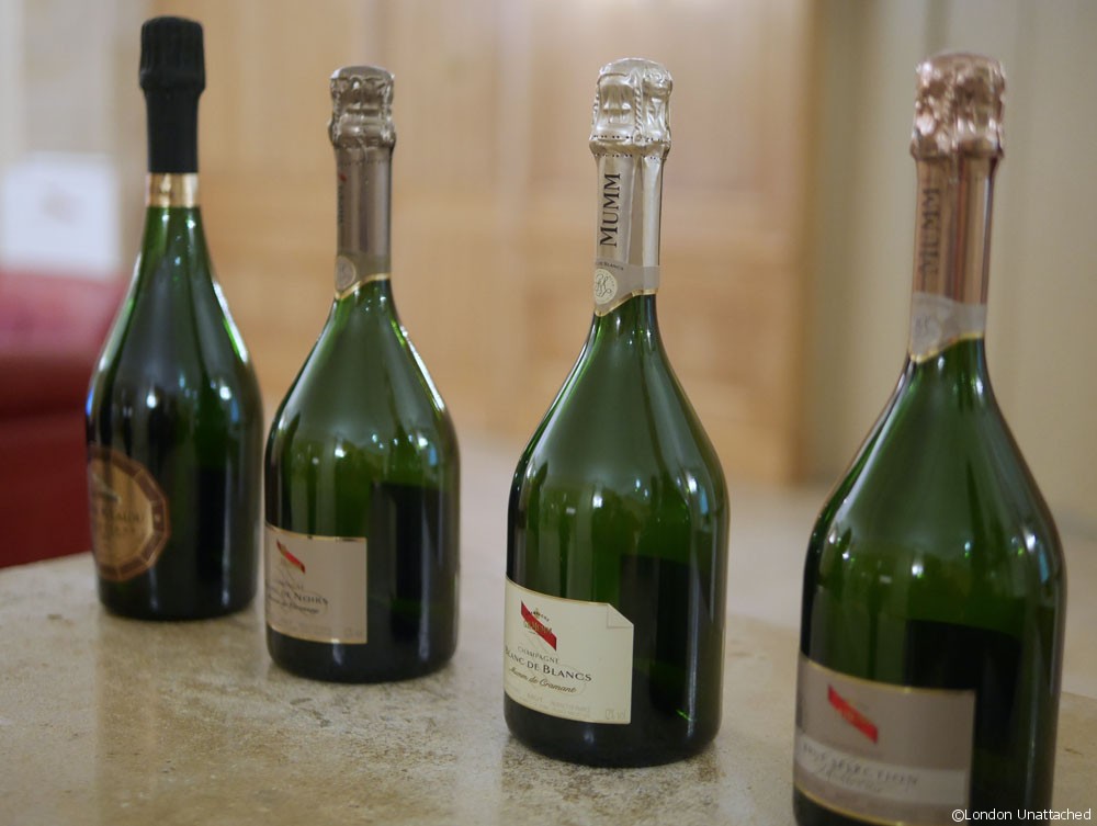 Mumm bottles 2 Mumm Champagne Bottles