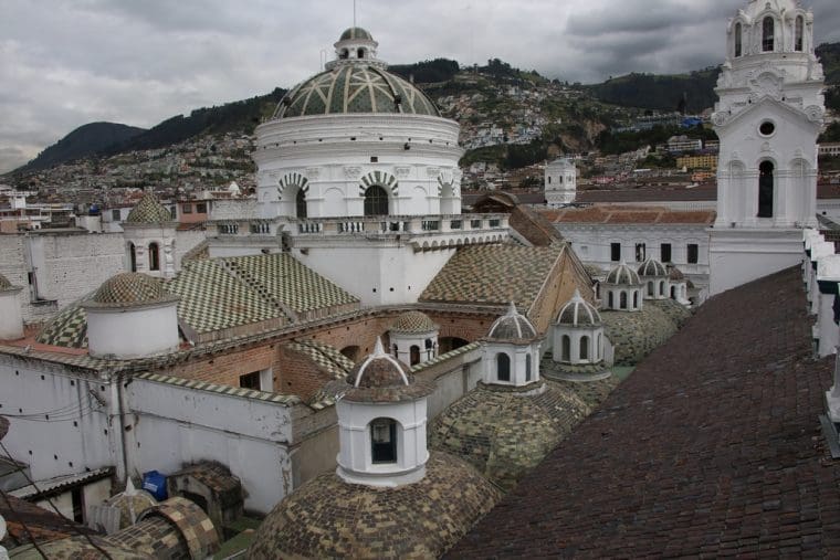 Quito Ecuador Cathedral Church Domes Quito Ecuador Cathedral Church Domes