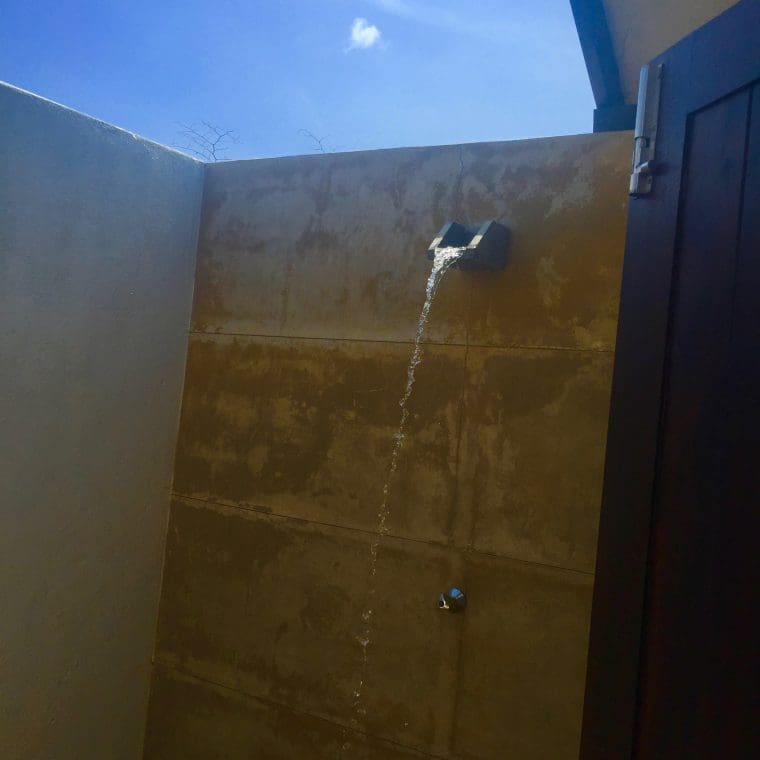 tent shower in Sri Lanka
