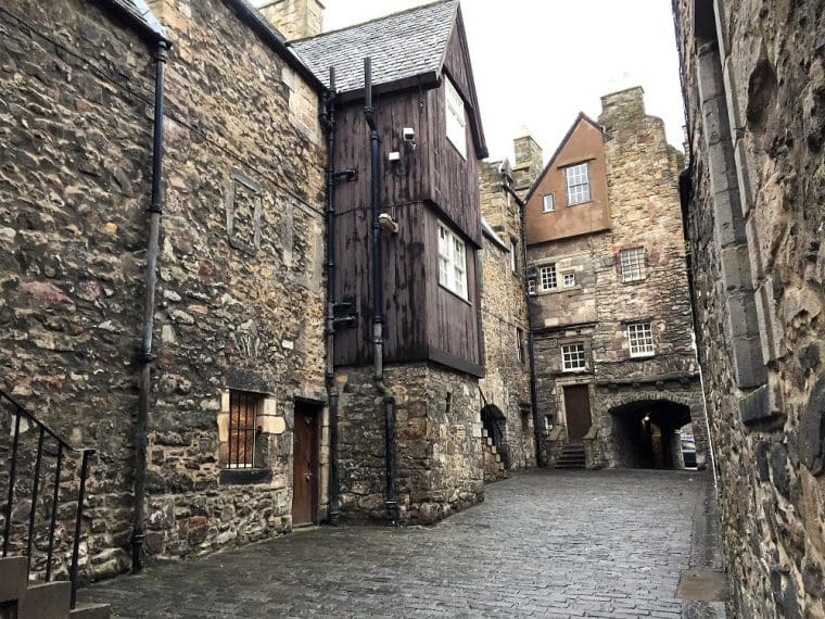 Buildings in the Old Town Edinburgh Old Town street