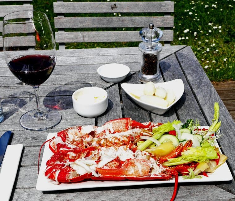 Star Castle Hotel Lobster lunch at Holy Vale
