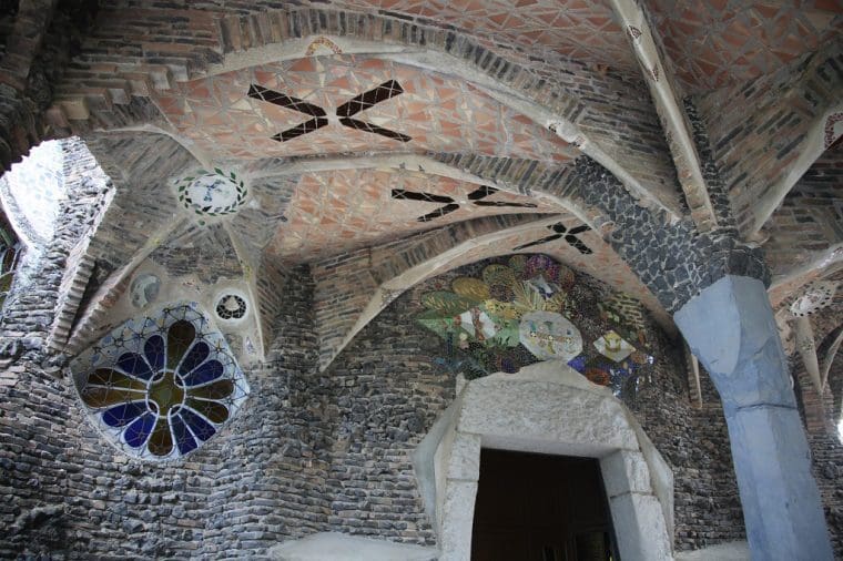 Colonia Guell Trencadis Mosaic Colonia Guell Trencadis Mosaic