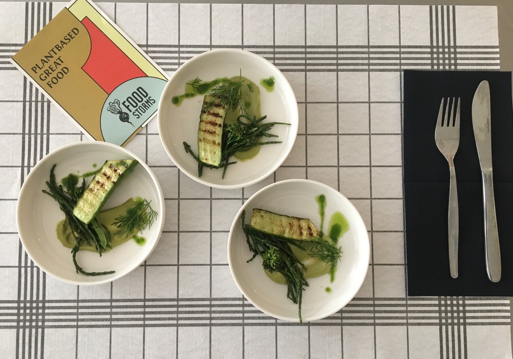 Ghent, Belgium Grilled cucumber glasswort, cashew, dill