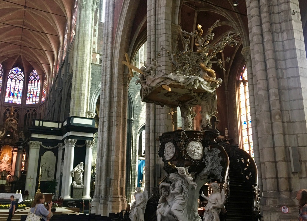 Ghent Belgium -St Bavo’s Catherdral - Rococo Pulpit