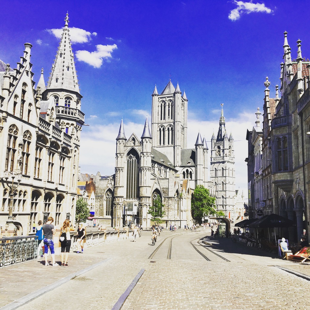 Ghent Belgium -The three towers