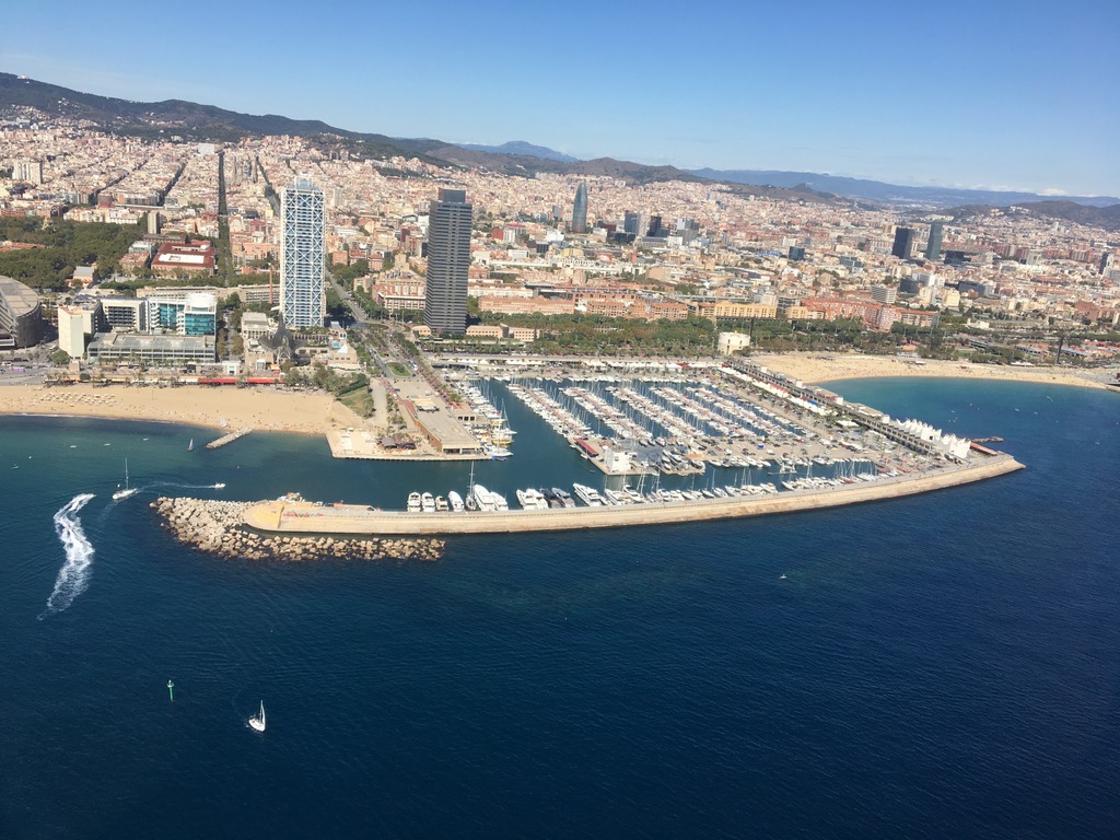 Ariel view - Barcelona’s coastline