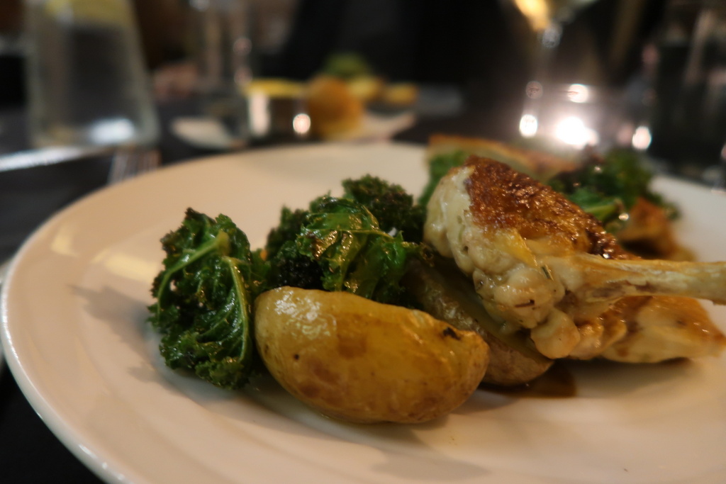 Corn fed chicken with crisp roasted kale Corn fed chicken with crisp roasted kale