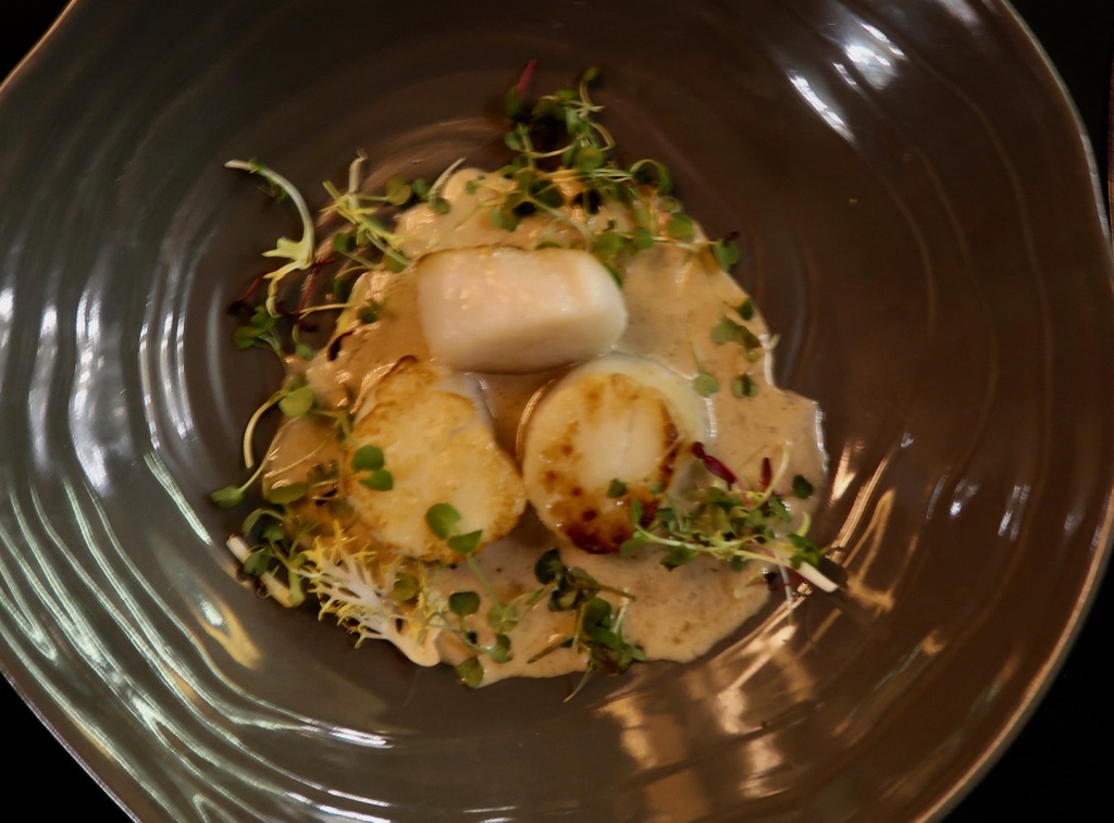 Pan-fried scallops Pan-fried scallops