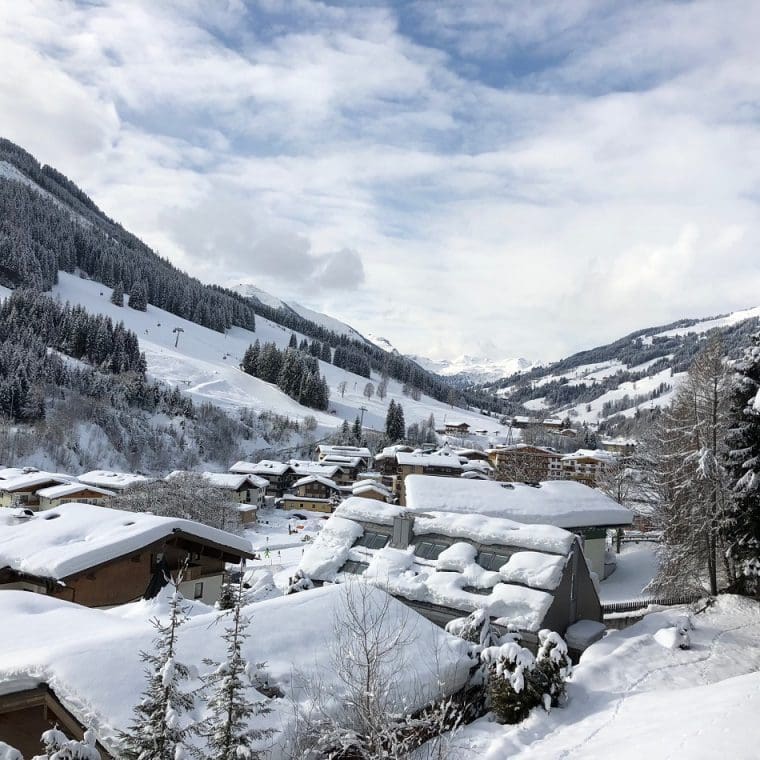 Snowy Saalbach Austria Snowy Saalbach Austria - View from my balcony
