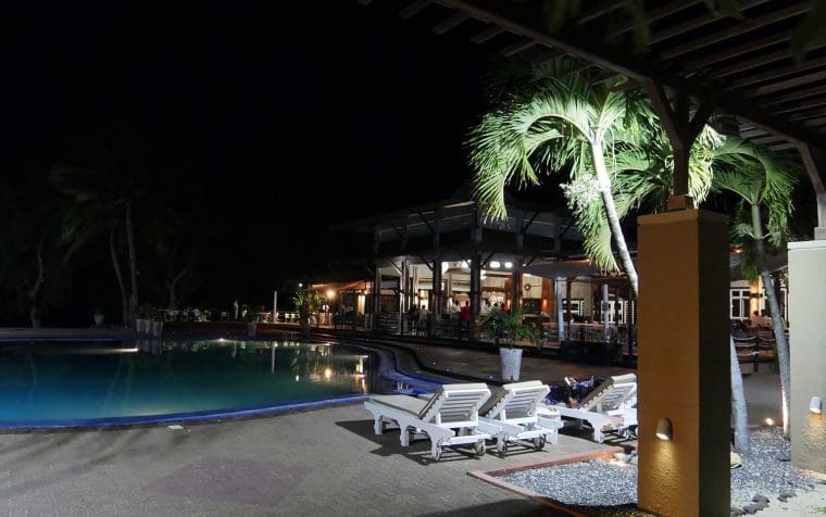 Cotton Bay Hotel at Night - Rodrigues