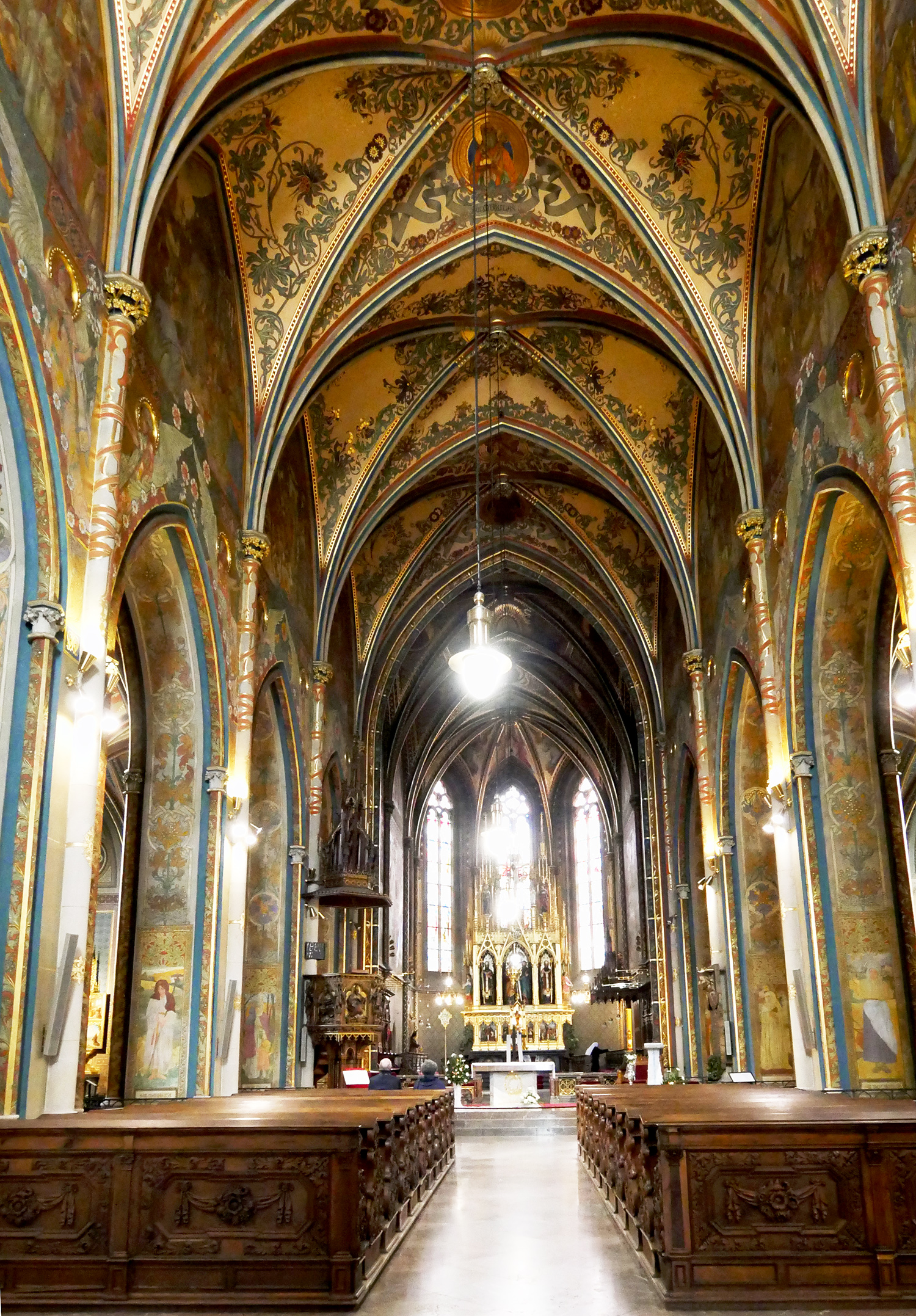 Vysehrad church interior Vysehrad church interior
