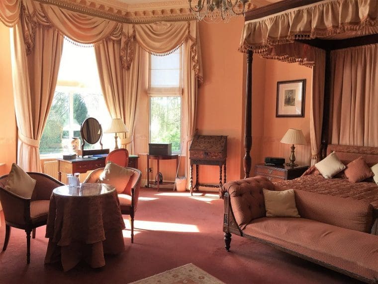 bedroom in tre-ysgawen - country house hotel and spa