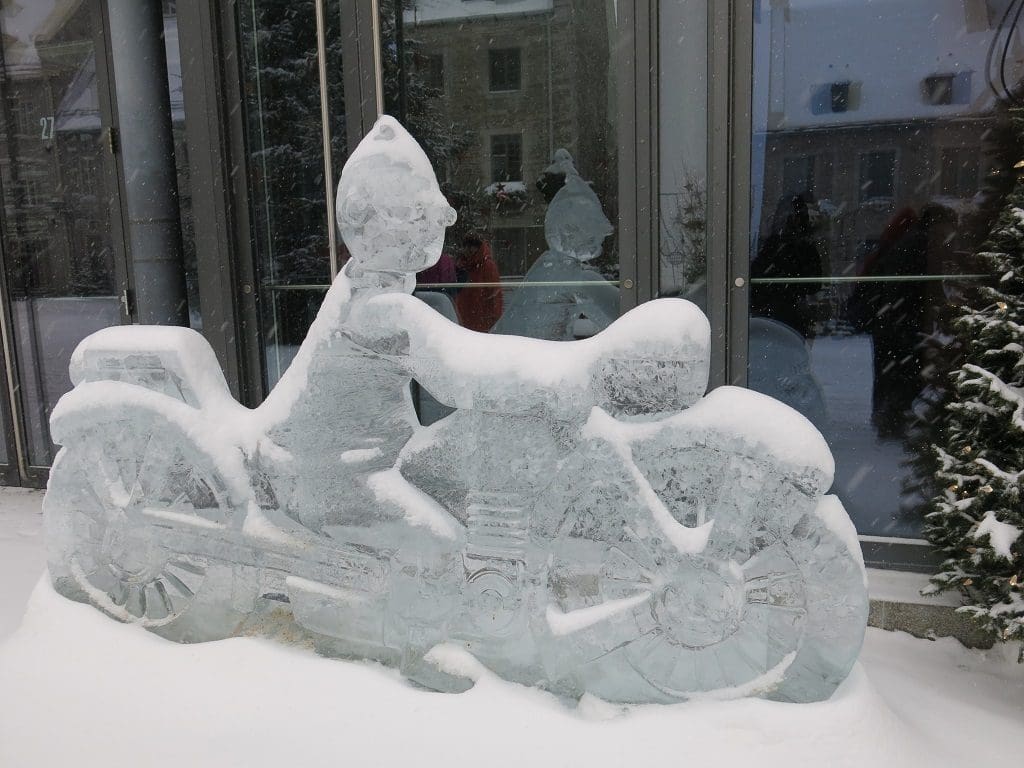 Quebec City Tin Tin Ice Sculpture