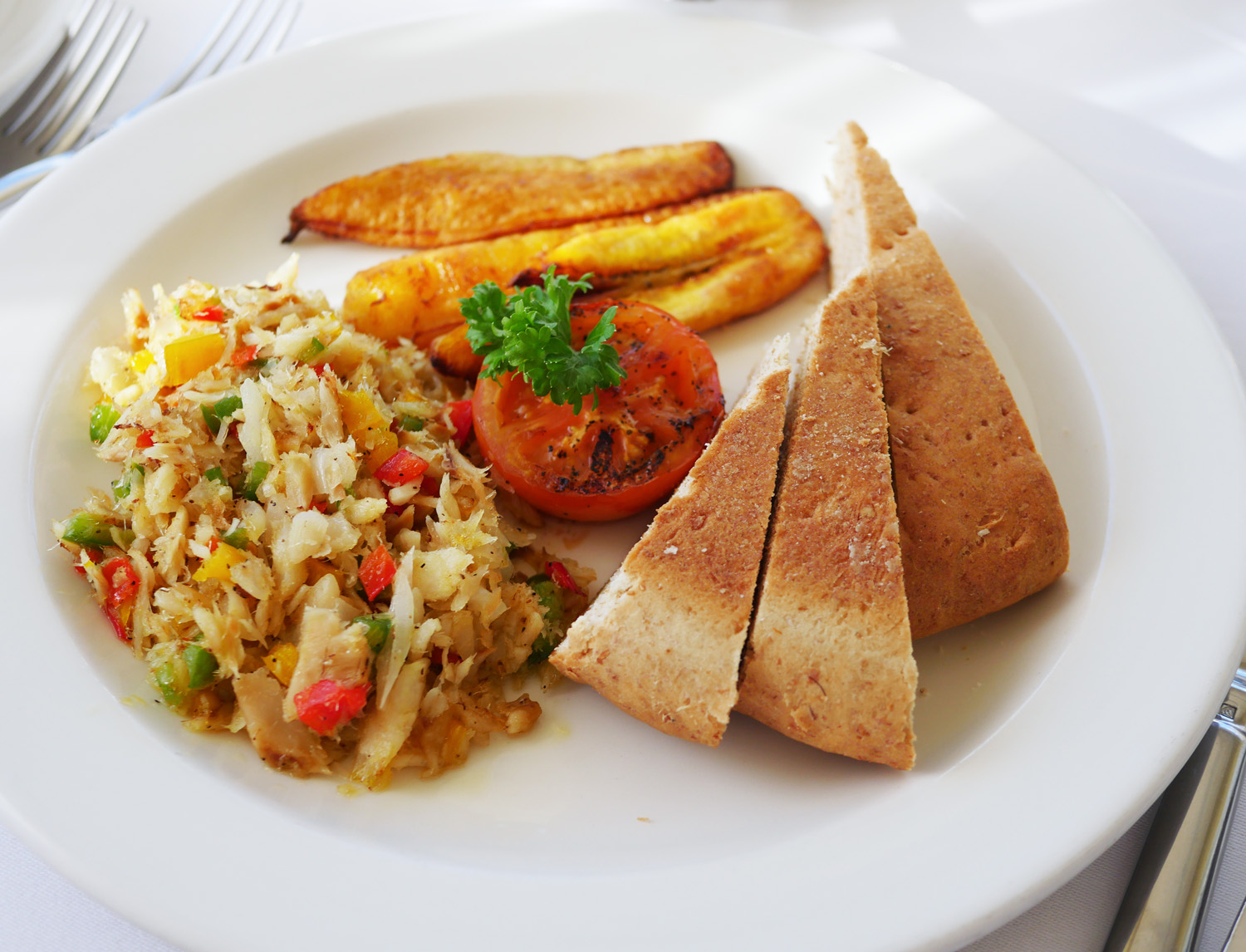 Calabash Hotel Grenada - Salt Cod and Bakes