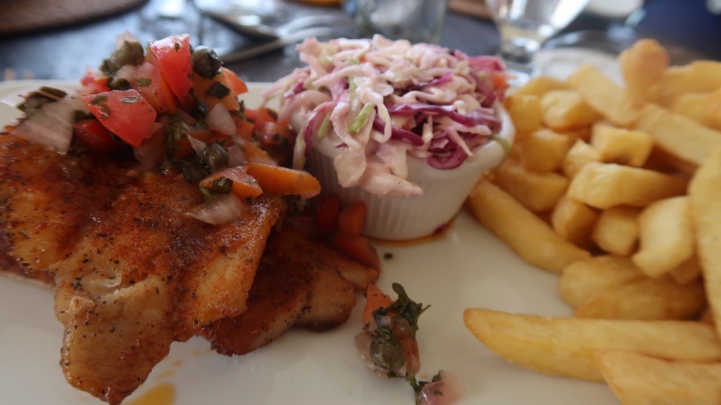 Mahi Mahi and tomato salsa - Atanltis Hotel, Barbados