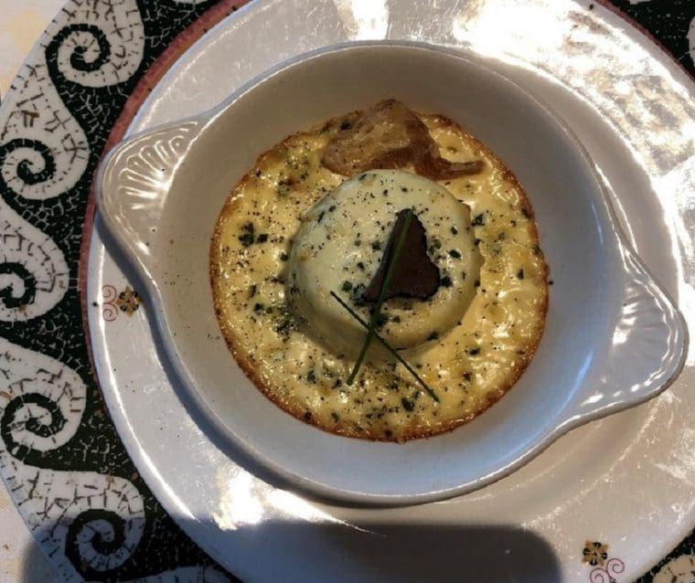Souflle Sabatini's Royal Princess Artichoke and cheese souffle Sabatini's restaurant Royal Princes