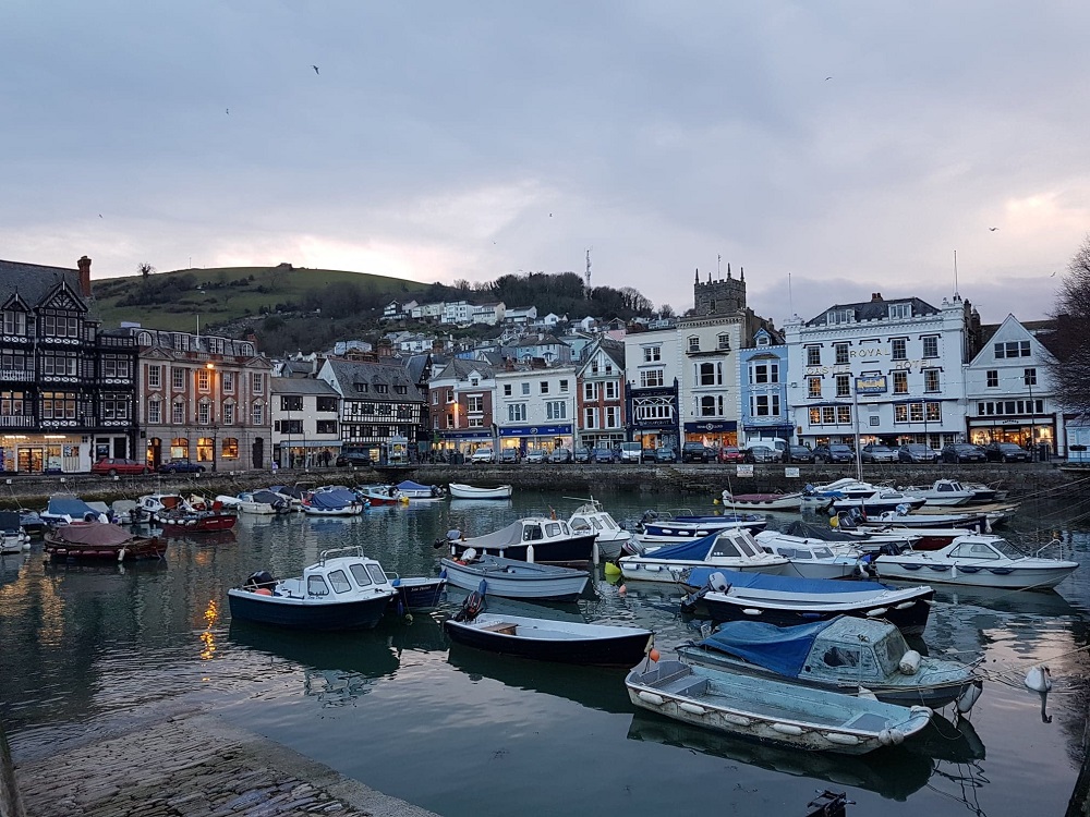 Dartmouth harbour at twilight