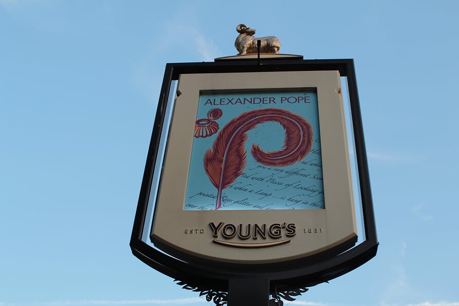 Alexander Pope Pub and Hotel, Signpost