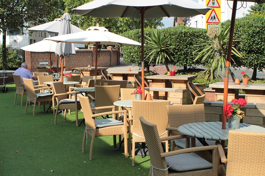 Alexander Pope, outdoor terrace