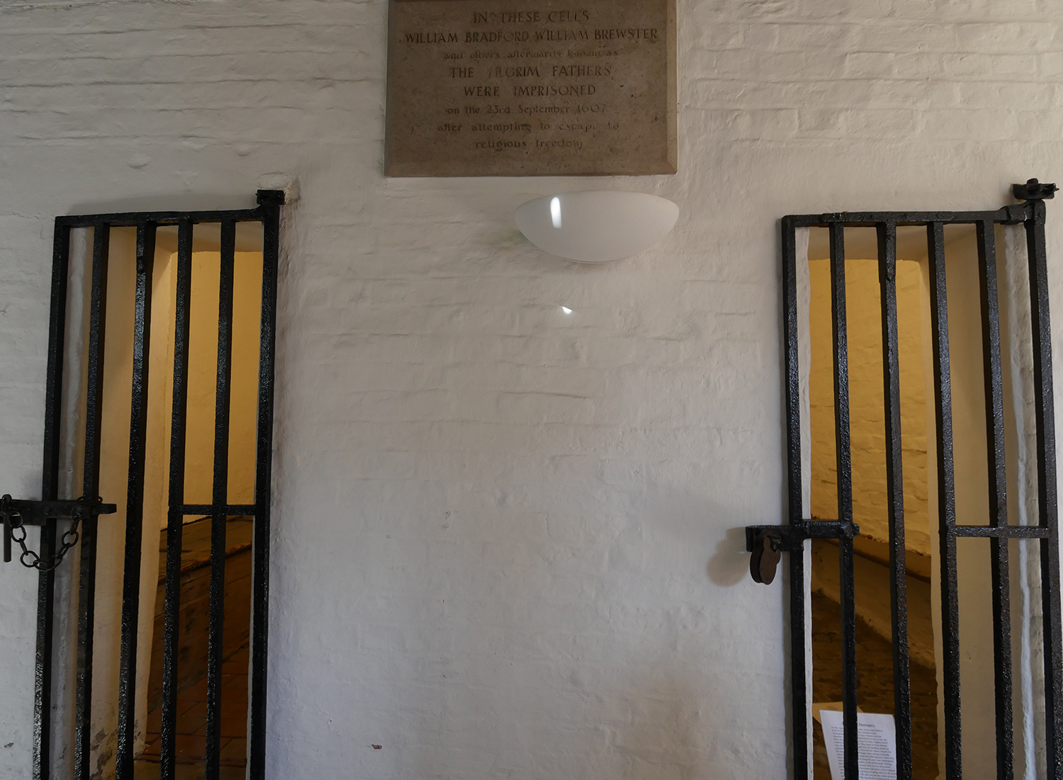 Boston Guildhall - Mayflower Pilgrim Cells - Bradford Brewster