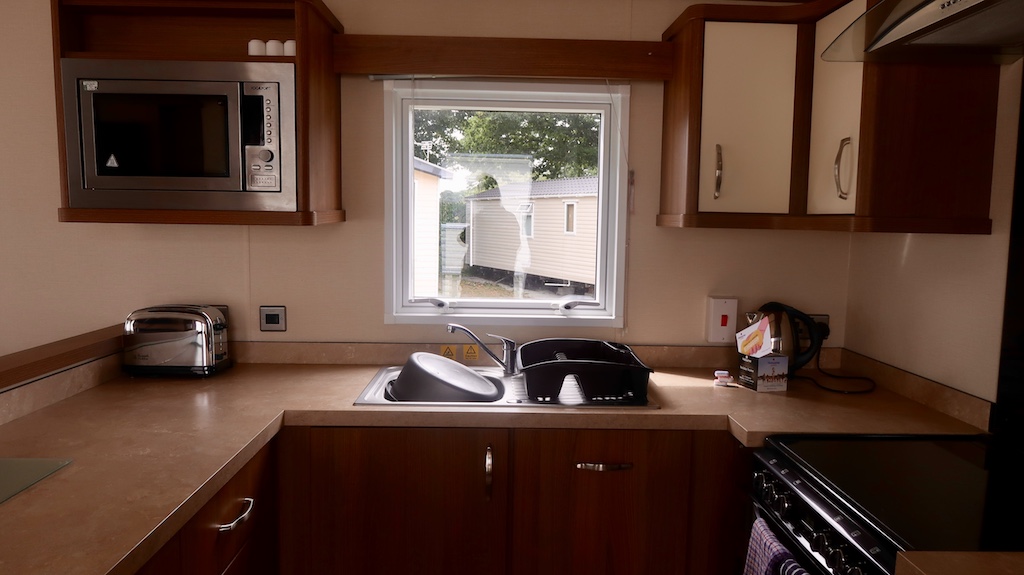 Holburne caravan kitchen area