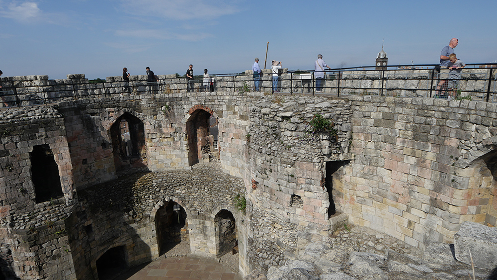 Inside Cliffords Tower