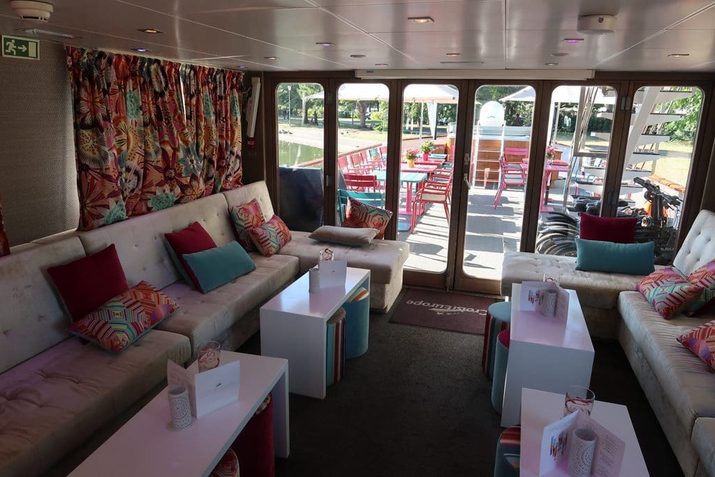 Great Rail Journeys Burgundy River Barge Cruise Lounge Area Great Rail Journeys Burgundy River Barge Cruise Lounge Area