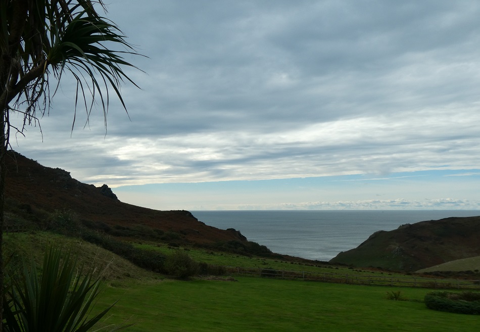 View from patio Soar Mill Cove Hotel South Devon