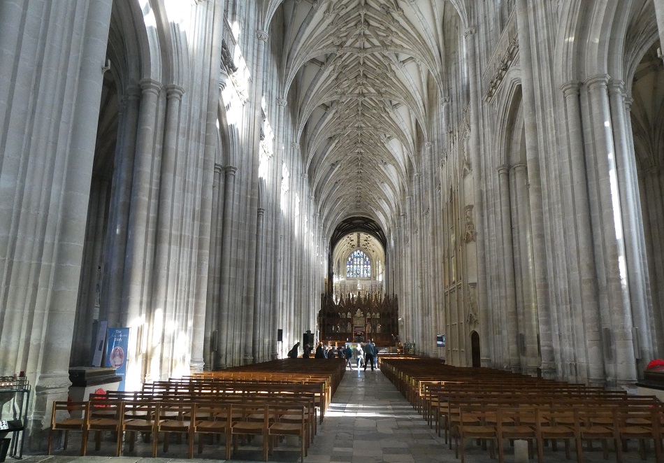 Nave Winchester Cathedral Hampshire