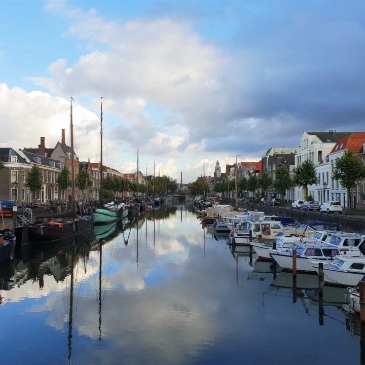 Delfshaven canal - The Mayflower Pilgrims in Delfshaven