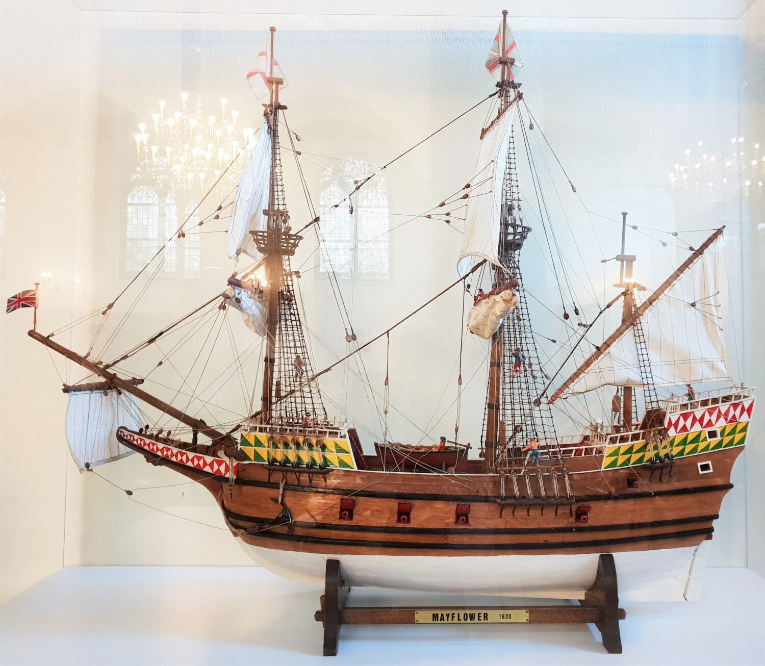 Mayflower Model, Pilgrim Fathers Church, Delfshaven-min