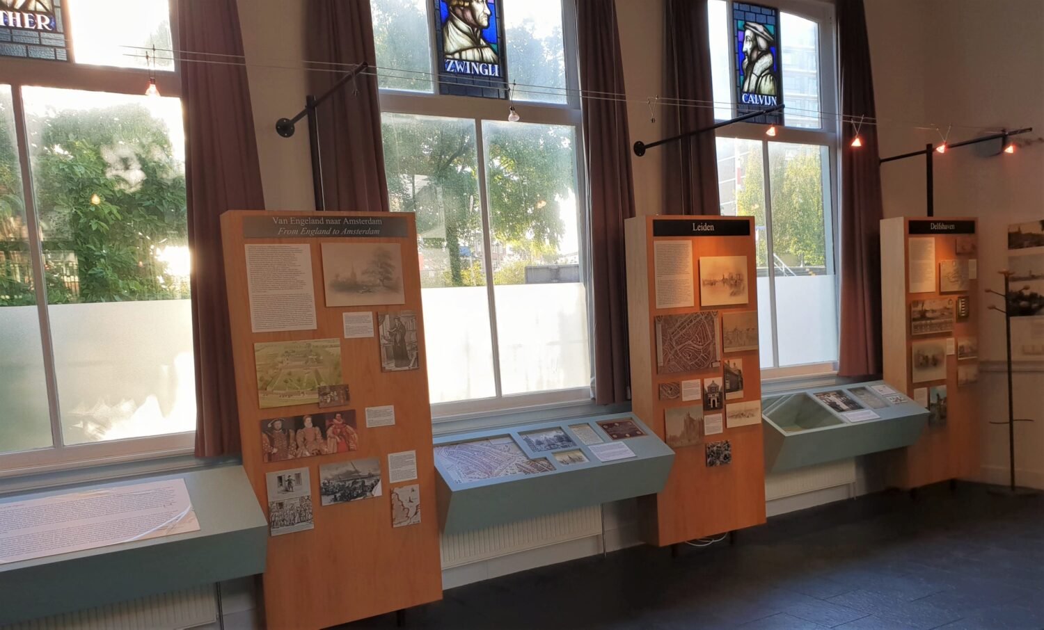 Pilgrim exhibition, Pilgrim Fathers Church, Delfshaven-min