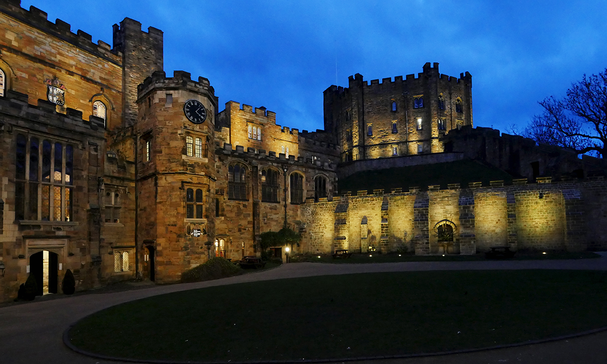 Things to do in Durham - Castle at Night Courtyard