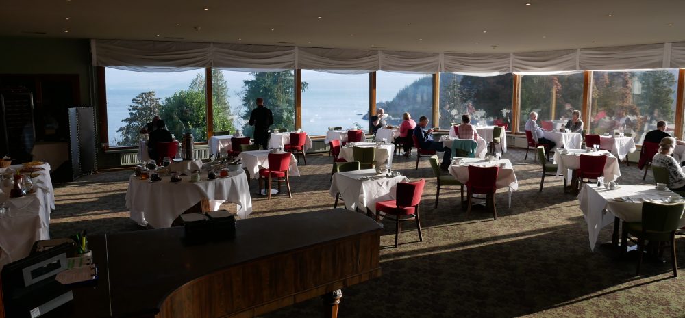 Stonefield Castle - breakfast with a view