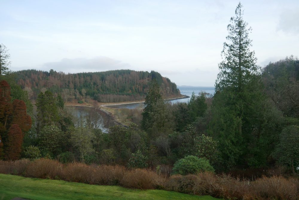 Stonefield Castle - view across Loch Fyne