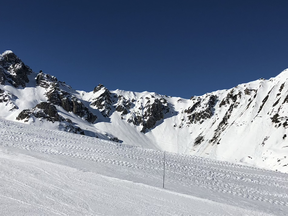 Courchevel on a blue day Courchevel Tarentaise France