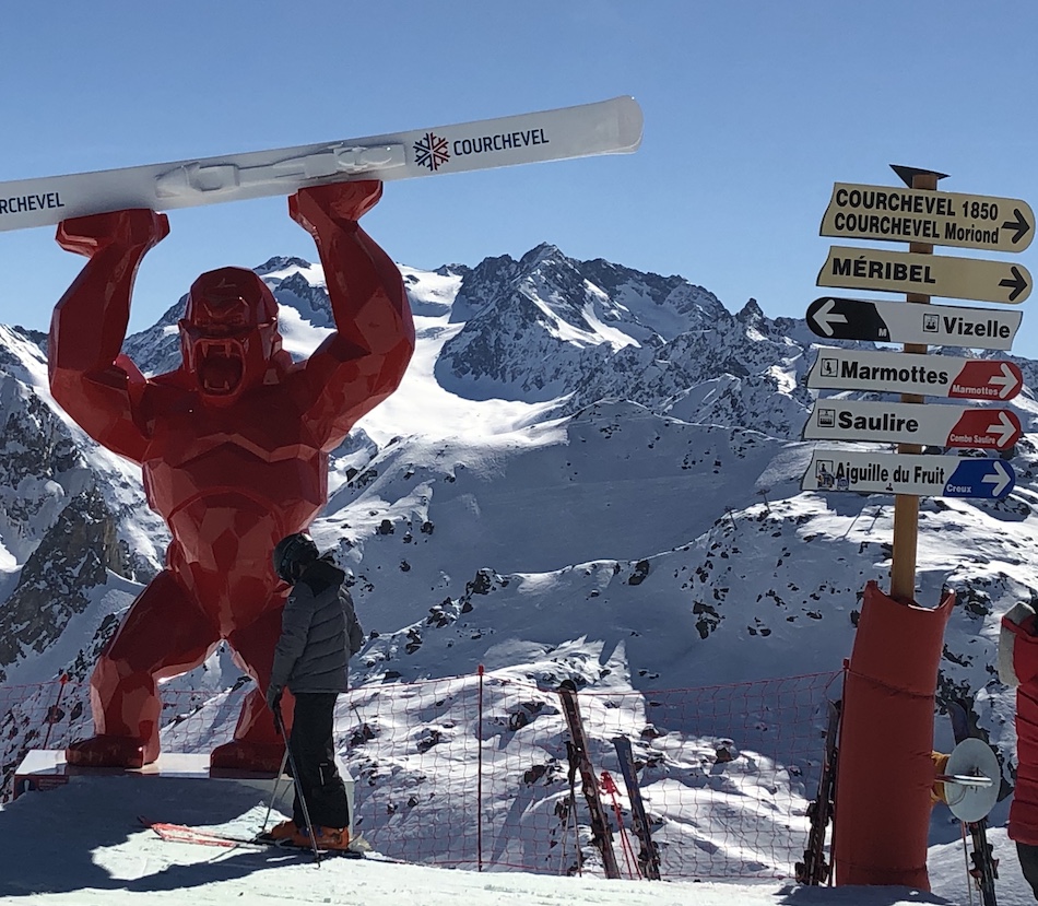 Top of the Saulire Express Three Valleys Tarentaise