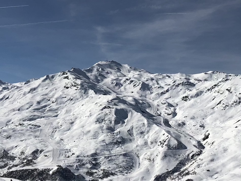 La Masse from the Jerusalem piste St Martin de Belleville Tarentaise France