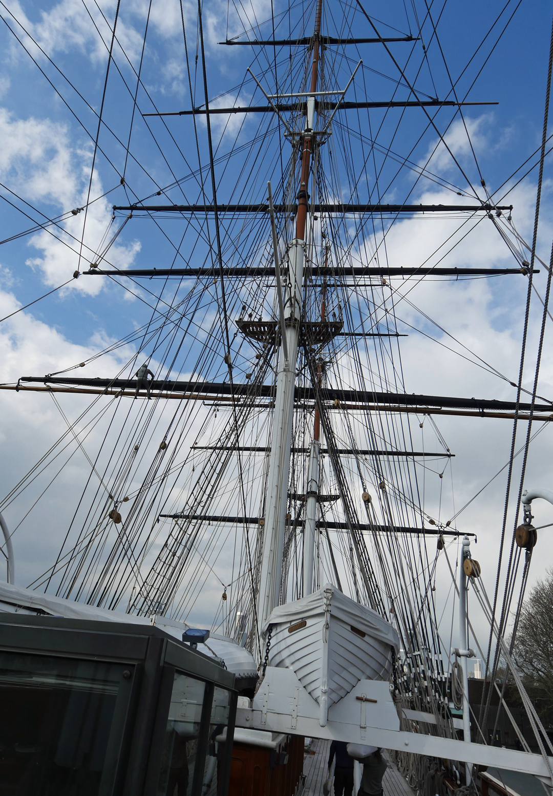 Cutty Sark Rigging against blue sky
