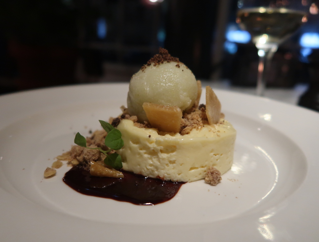 White Chocolate Mousse with hazelnut praline