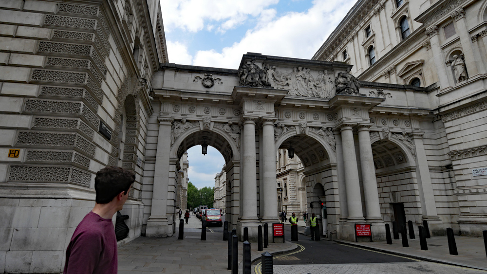 Entrance to Downing Street - London
