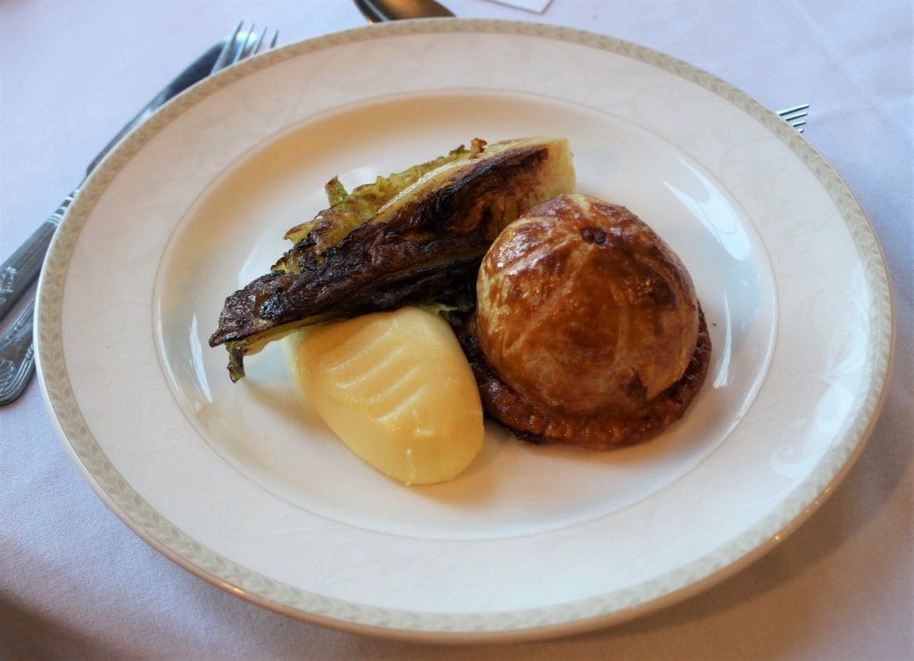 rabbit and chicken pie for dinner