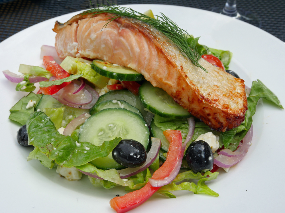 Salmon - holbourne museum garden cafe