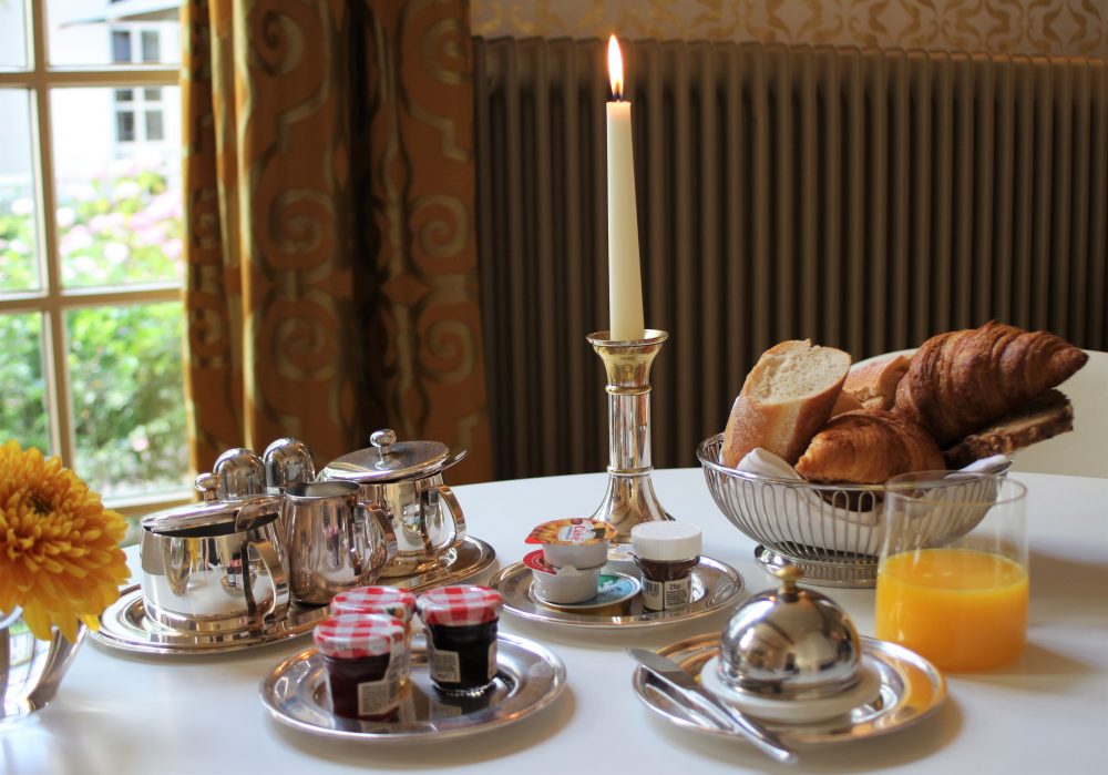 De Witte Lelie, Antwerp, Breakfast table